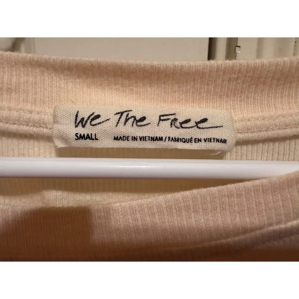 Free People We The Free Feelin It Pink Patchwork Slouchy Long Sleeve Top Small - Picture 5 of 10